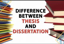 Difference Between a Thesis and Dissertation
